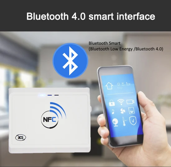Bluetooth kontaktloser USB-Mini-Handheld 13,56 MHz NFC RFID Smart Card Reader Writer (ACR1311U